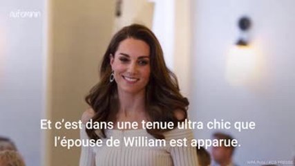 Kate Middleton époustouflante dans une robe immaculée et escarpins à paillettes