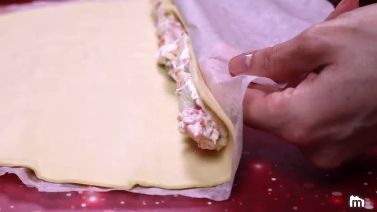 recette feuilleté sapin saumon aneth