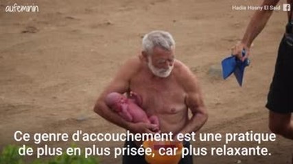 femme accouchement mer rouge
