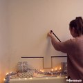 DIY sapin avec masking tape : bricolage sapin de Noel mural Pinterest