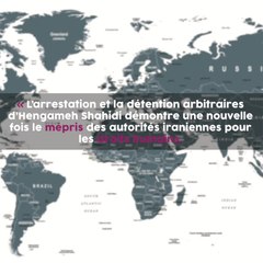Hengameh Shahidi, Journaliste iranienne emprisonnée pour son métier