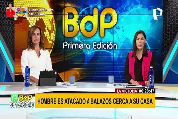 Hombre es atacado a balazos en La Victoria