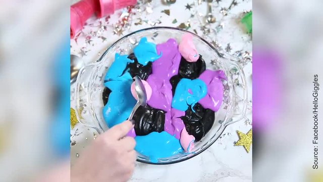 Recette de la glace galaxie