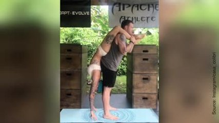 Ils font du fitness en amoureux