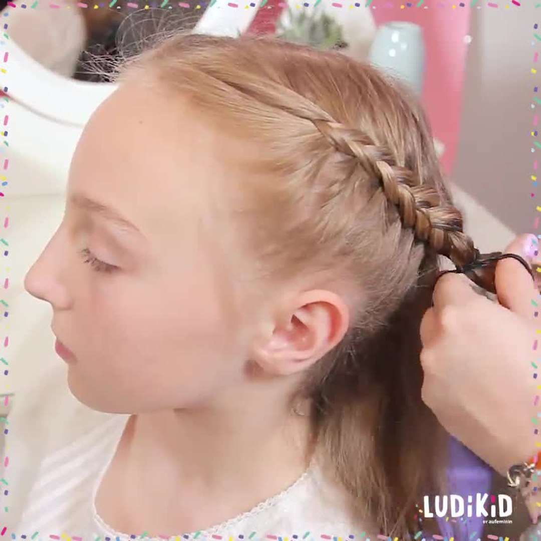 Coiffure Petite Fille Simple Pour Ecole Idée coiffure : de jolies tresses pour petite fille - Vidéo Dailymotion