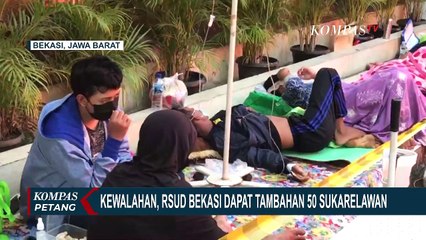 Pasien Menunggu di Selasar RS Akibat Tenda Darurat Penuh