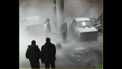 Un feu évité de peu à une station service
