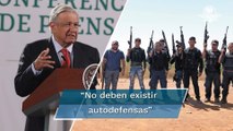 “La seguridad corresponde al Estado”; AMLO en desacuerdo con grupos civiles armados en Michoacán
