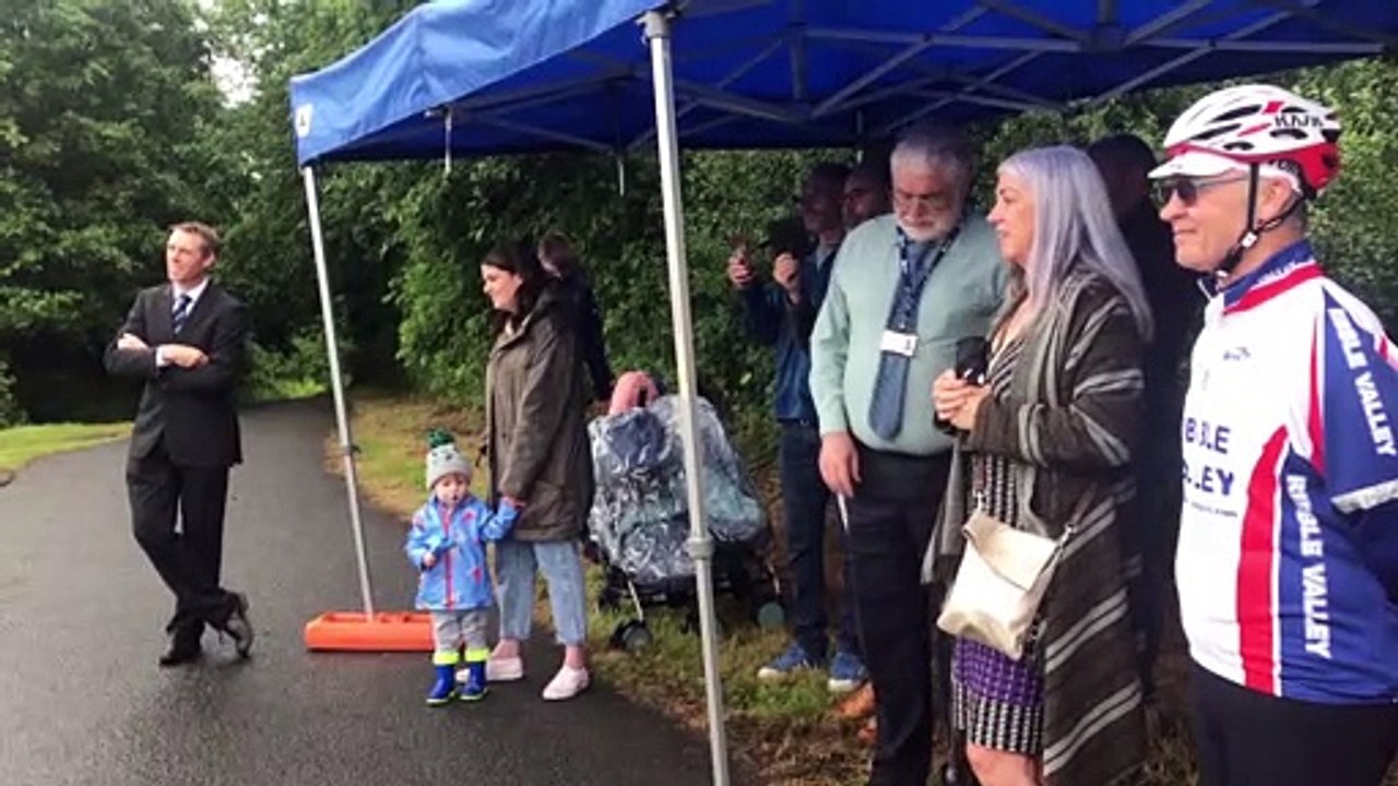 The unveiling of the memorial to Peter Ward the man behind the Guild Wheel