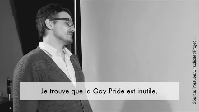 Des homophobes font un câlin à des homosexuels