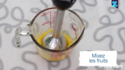 Un smoothie pomme-mangue pour bébé