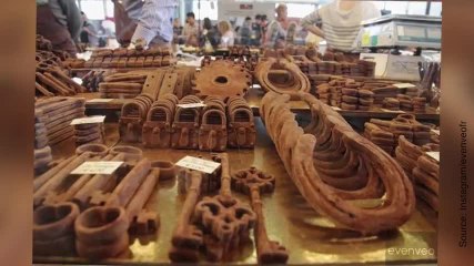 Скачать видео: Les plus belles images du Salon du Chocolat