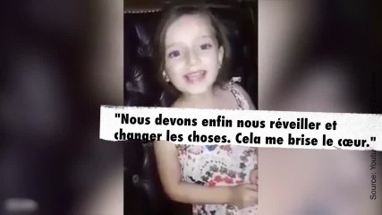 Une petite fille chante une chanson en Syrie quand une bombe explose