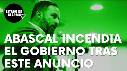 El anuncio de Santiago Abascal que incendia el Gobierno de Sánchez: “Estafador profesional”