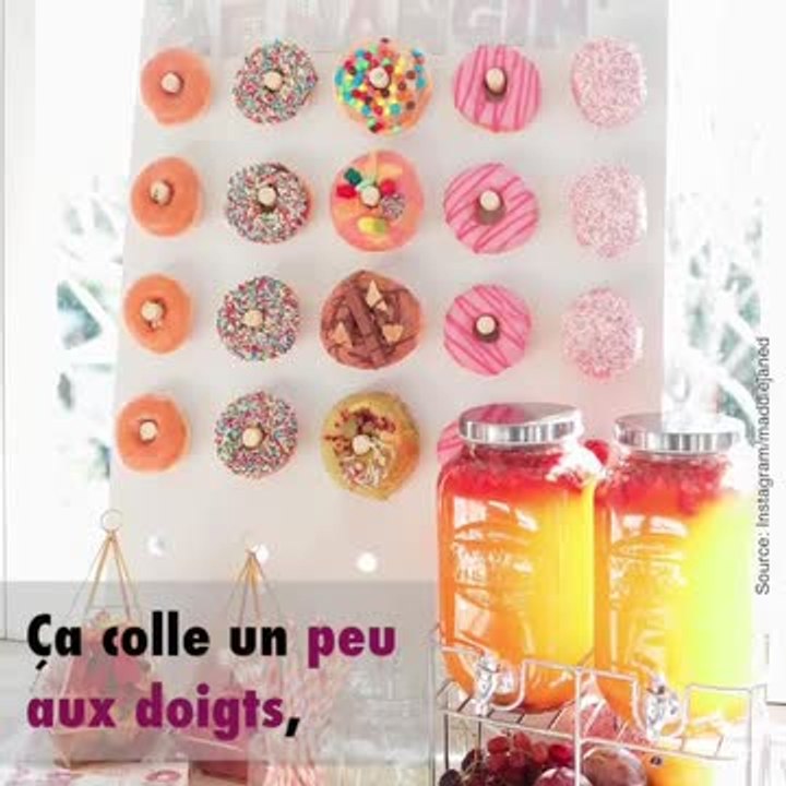 Un mur de donuts pour les fêtes