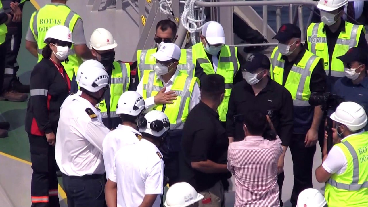 HATAY - Bakan Dönmez, BOTAŞ Ertuğrul Gazi Yüzer Depolama ve Gazlaştırma Tesisi'nde incelemelerde bulundu