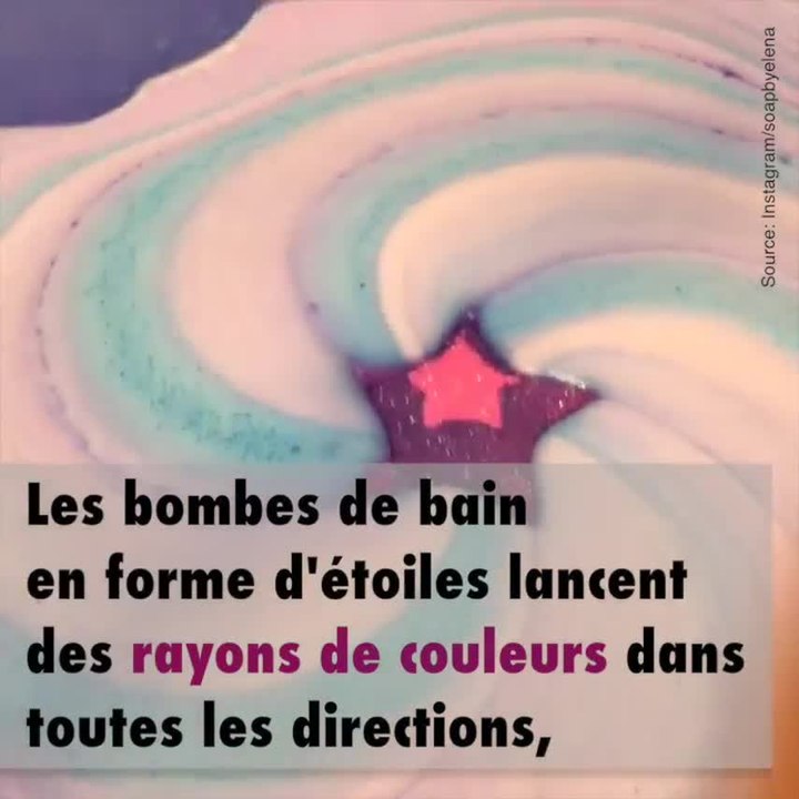 Des bombes de bain en forme d'étoiles
