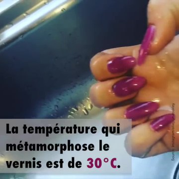 Du vernis qui change de couleur selon la température