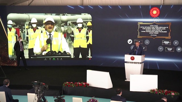 HATAY - Cumhurbaşkanı Erdoğan, toplu açılış törenine katıldı - Kurdele kesimi