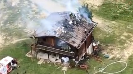 Fanano (MO) - In fiamme agriturismo in località Ospitale (25.06.21)