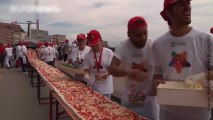 L’Italie a cuisiné la plus grande pizza au monde !