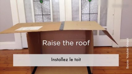 Voici une maison pour jouer, facile à fabriquer