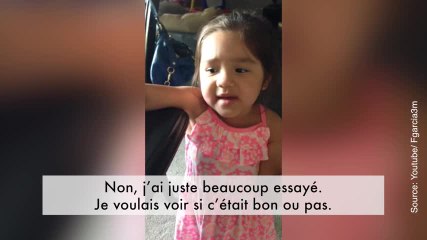 Cette petite fille est déjà accro au chocolat !