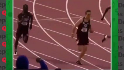 ¡Le ganó por una cabeza literal!