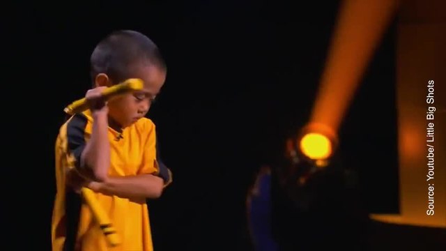 Les arts martiaux n’ont plus de secret pour ce mini Bruce Lee !