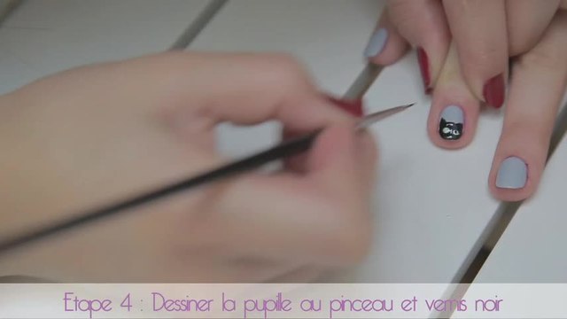 Tuto nail art de chat en vidéo