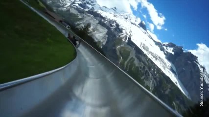 La vue que l'on a depuis ce toboggan est incroyable !