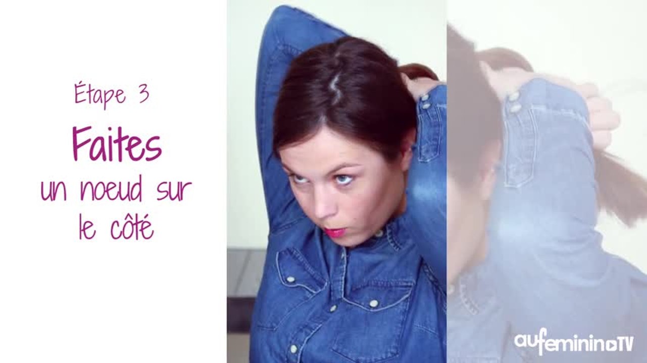 Tuto coiffure : un chignon facile et joli en quelques secondes