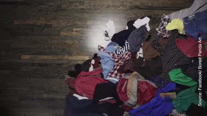 Faire de l'art avec des vêtements, c'est possible !