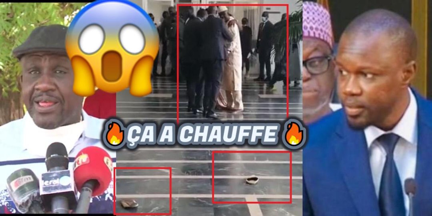 Malmené par Ousmane Sonko, Amadou Mberry Sylla perd ses chaussures et son grand boubou