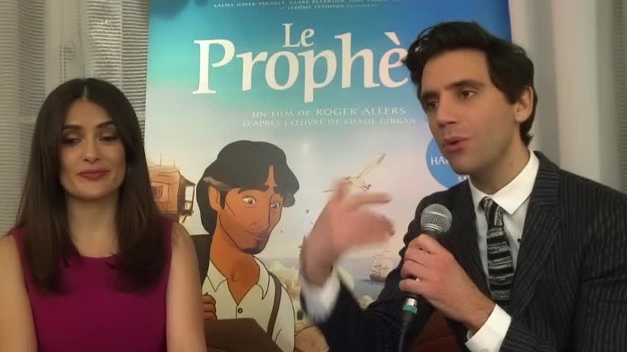 Interview de Salma Hayek et Mika pour "Le prophète"