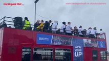 Hartlepool United's open-top bus parade