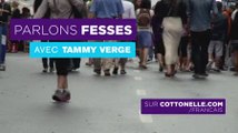 Tammy Verge visite une foire de rue pour parler fesses