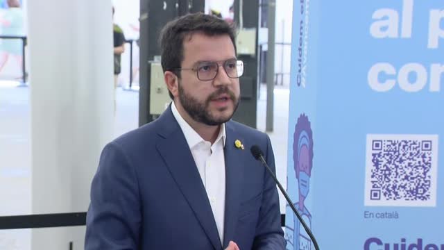 Pere Aragonés insiste en las propuestas para resolver el conflicto: amnistía y autodeterminación