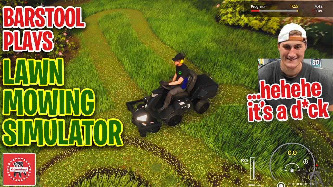 Barstool Sports Employees Get Their Inner Dad On And See Who Can Mow The Best Lawn