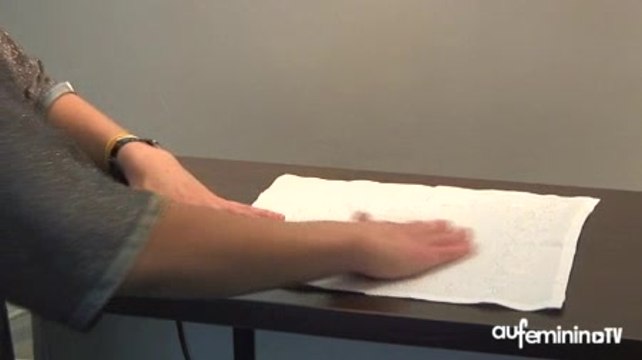 Pliage de serviette façon enveloppe : pas à pas pliage de serviette