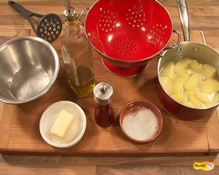 Recette en vidéo pour une purée de pommes de terre maison