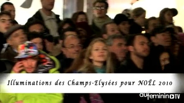 Illuminations Noël Champs Elysées : vidéo illuminations Noël Champs Elysées