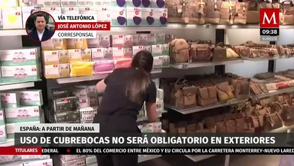 ¡Es oficial! En España, cubrebocas dejará de ser obligatorio al aire libre