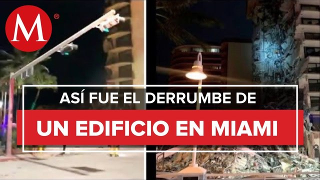 Derrumbe de edificio en Miami, Florida, deja al menos 4 muertos y 159 desaparecidos