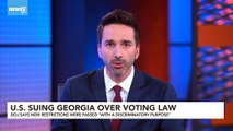 Justice Department Sues Georgia Over Restrictive Voting Laws