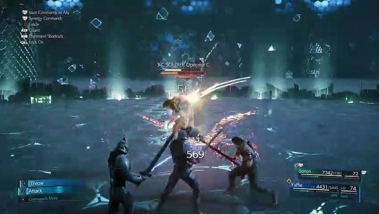 FF7 REMAKE INTERGRATE (JP) DLC HARD MODE YUFFIE PART 14 CHAPTER 2 SHINRA COMBAT SIMULATOR