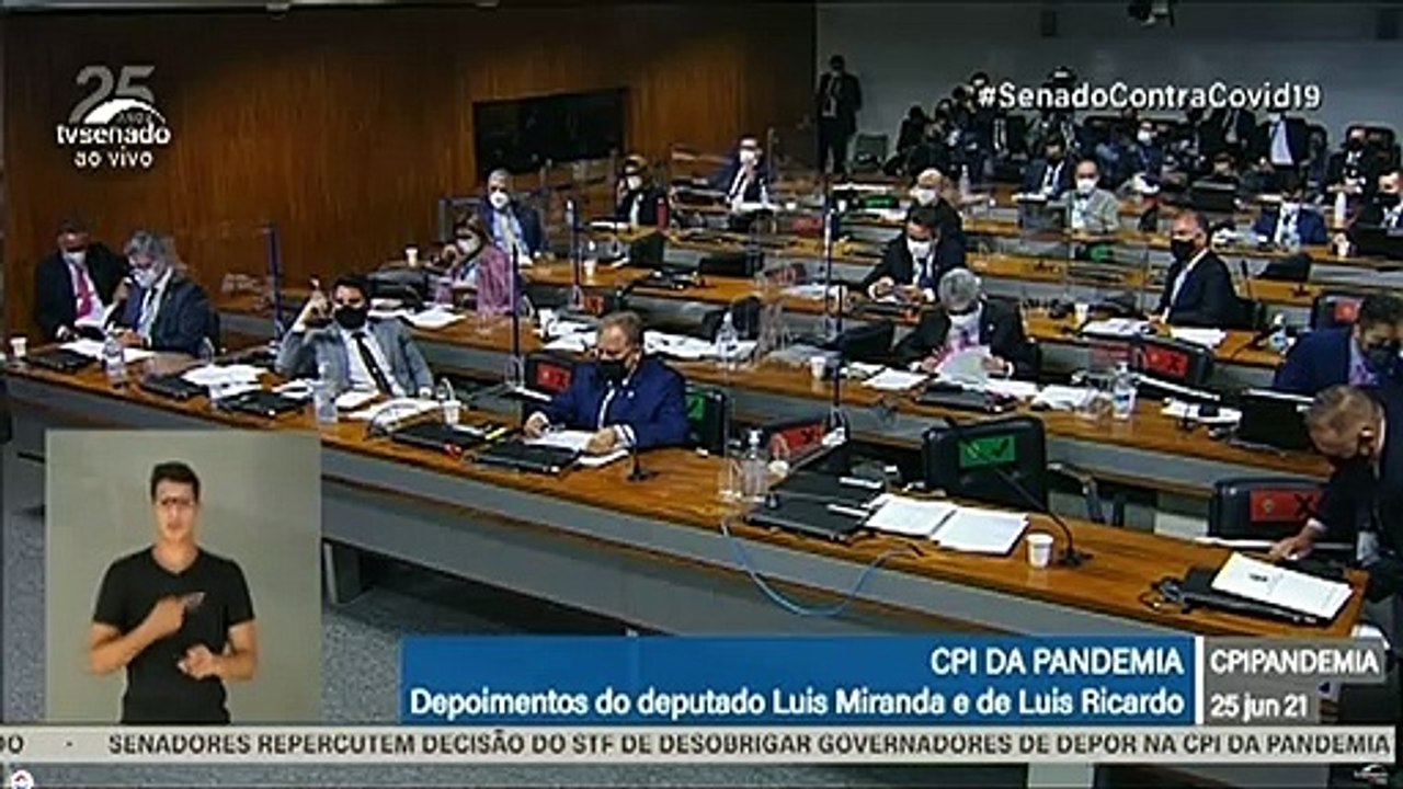 CPI DA COVID (25/06): Deputado Luis Miranda diz que avisou pessoalmente Bolsonaro sobre a Covaxin