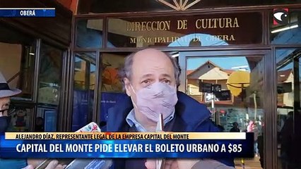 Capital del Monte pide elevar el boleto urbano a $85