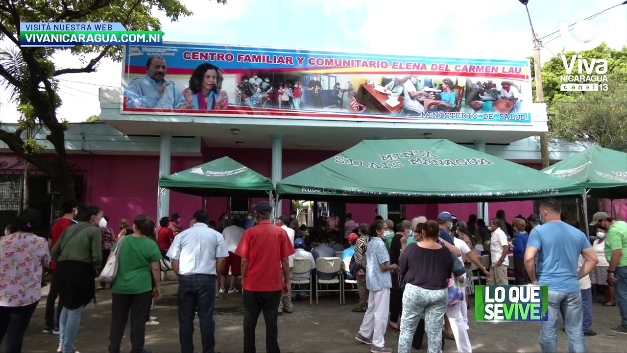 Pacientes crónicos son inmunizados contra la Covid-19 en Managua