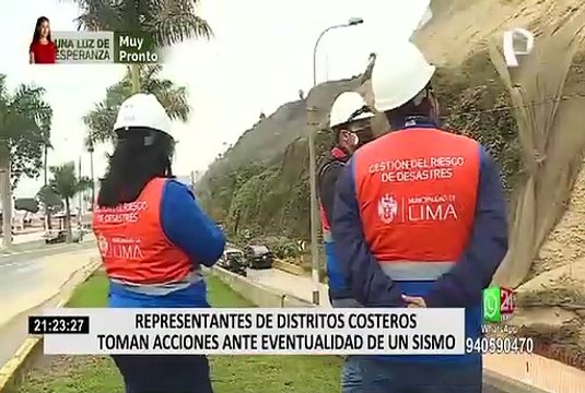 Costa Verde: distritos acuerdan una serie de acciones frente a sismos de fuerte intensidad